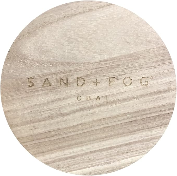 Sand + Fog Scented Candle - Chai - Additional Scents and Sizes – 100% Cotton Lead-Free Wick - Luxury Air Freshening Jar Candles - Perfect Home Décor for Your Cocktail Table – 34 oz