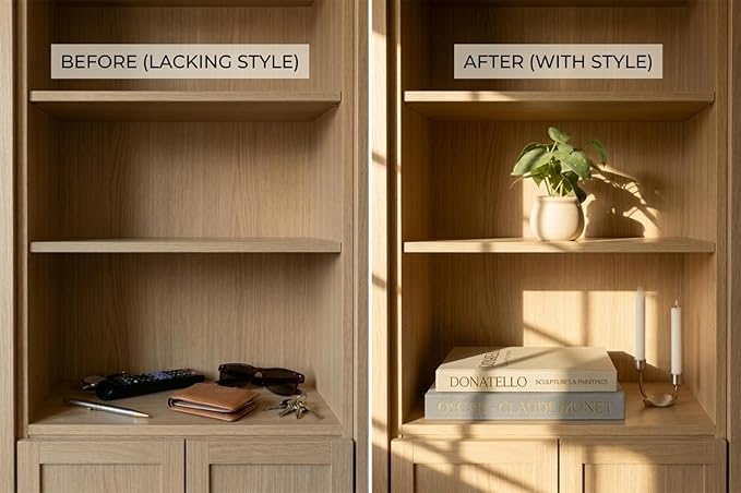 Decorative Books for Home Decor – Set of 2 Linen Faux Books & Fake Book Storage – Shelf, Coffee Table, Bookshelf, Entryway & Mantel Decor – Hidden Magnetic Keepsake Box