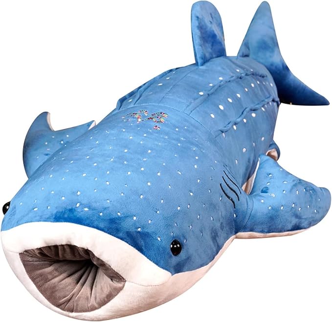 Mukouxun 18.5 inch Whale Shark Stuffed Animal Whale Shark Plush Whale Shark Kids Plush Toy Pillows Stuffed Blue Whale Doll