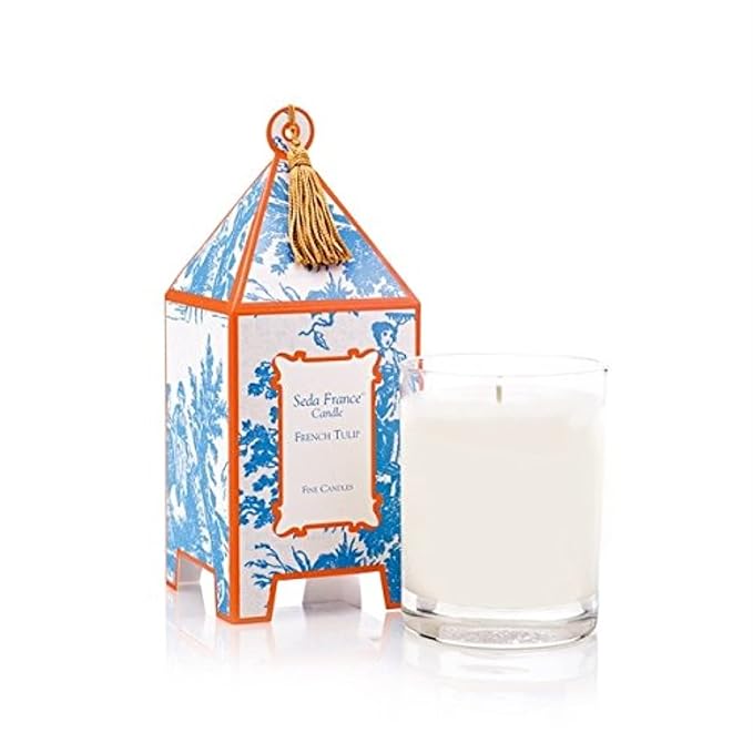 Seda France Japanese French Tulip Candle - Luxury Designer Candles - Japanese Pagoda Candle