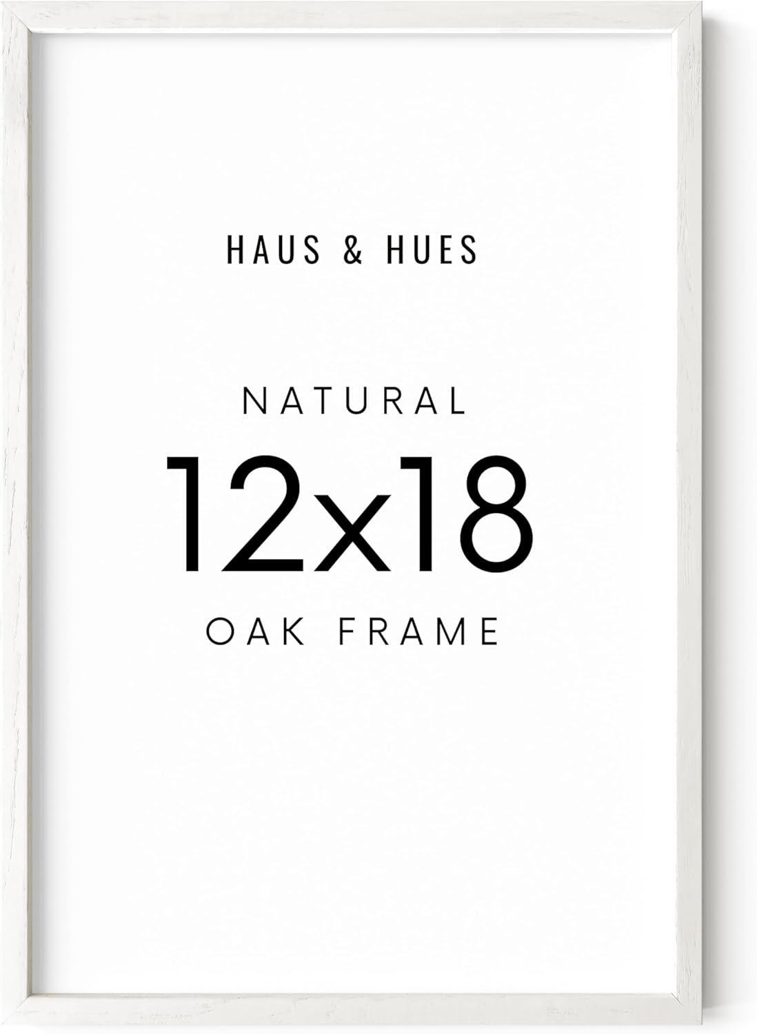 HAUS AND HUES Standalone White Oak Frame Set of 1-12x18