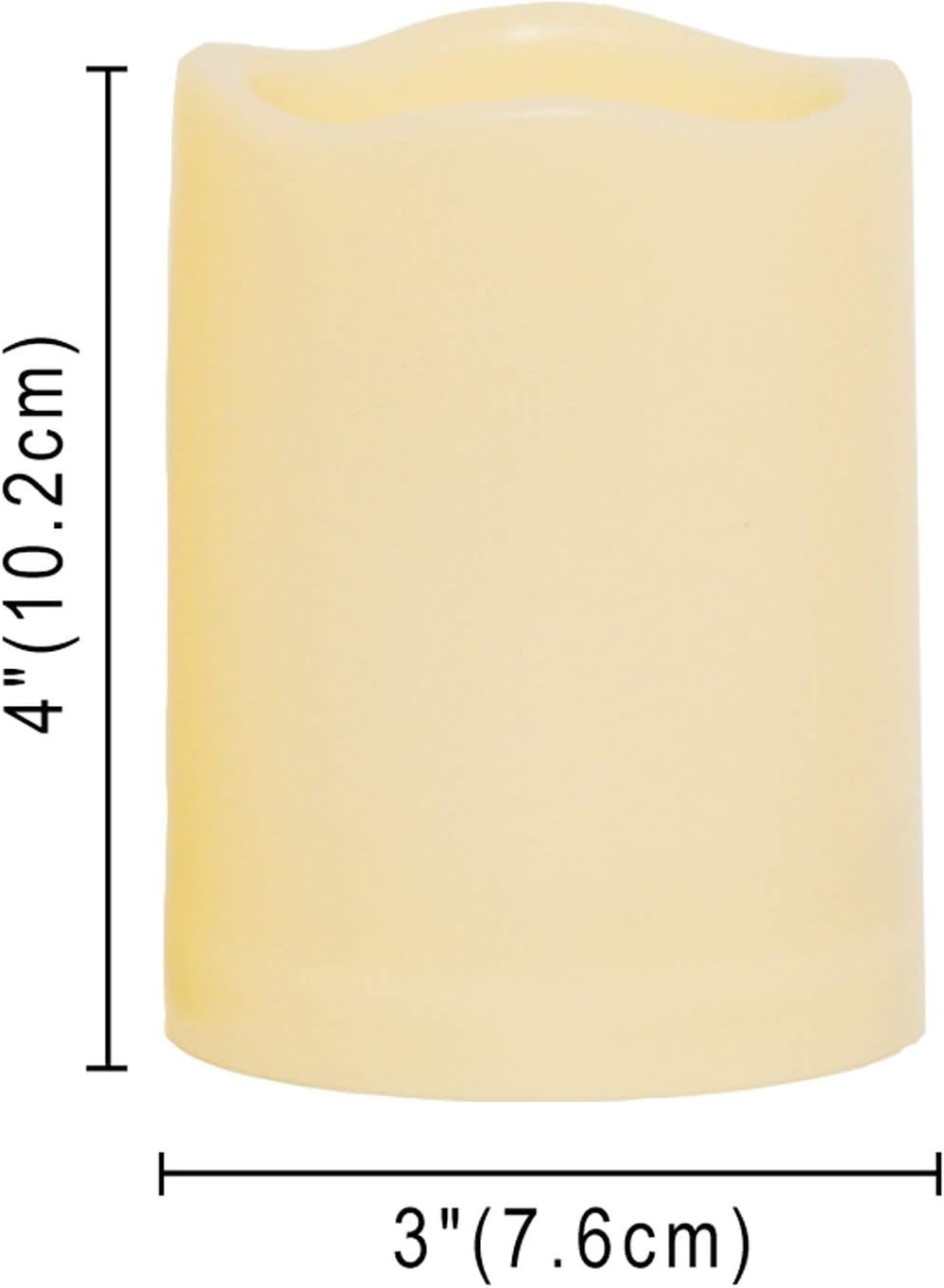 CANDLE CHOICE Waterproof Outdoor Battery Operated Flameless Candles with Remote Timer Plastic Flickering Fake Electric LED Pillars for Lantern Garden Wedding Christmas Decorations 3x4 Inches 3 PCS