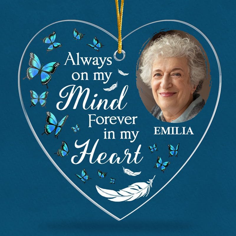 Pawfect House Custom Photo Acrylic Ornament, Personalized Christmas Memorial Sympathy Gifts for Family Members, You are Not Missed, Christmas Tree Ornaments, Sympathy Gifts for Loss of Loved One