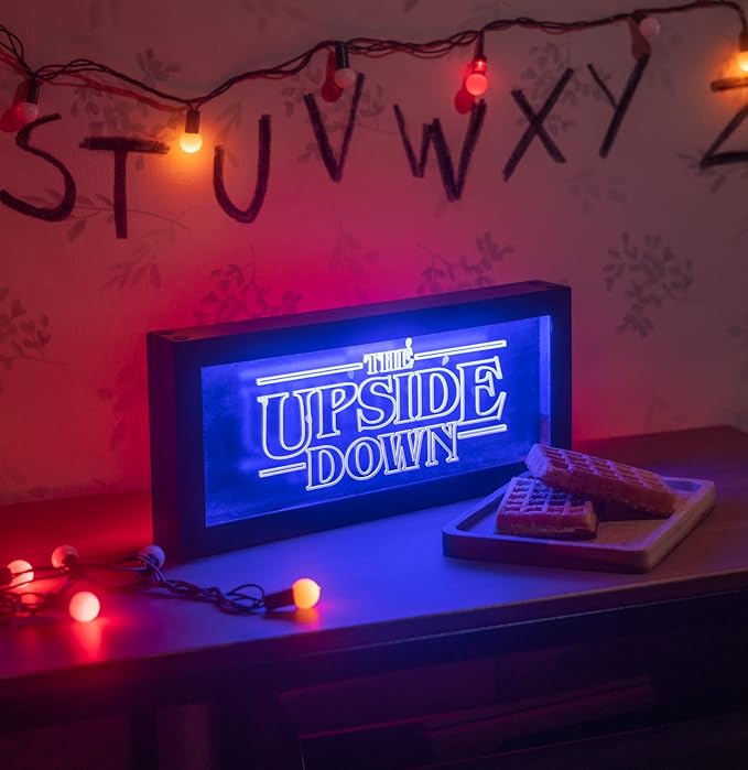 Stranger Things Merchandise - 4 Lighting Modes - Official Stranger Things Lamp - Neon Light - Led Lamp - Stranger Things Halloween Decor Indoor - Night Light for Kids