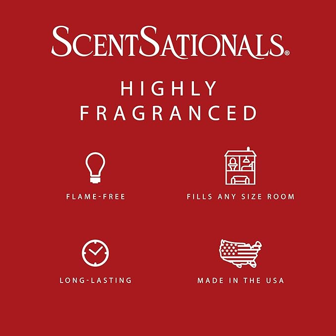 Scentsationals Wax Melts, Wax Cubes Strong Scent - Bakery Collection Sweet Berry Cupcake - Long Lasting Scented Wax Melts for Warmer, 10oz (24-Cubes)