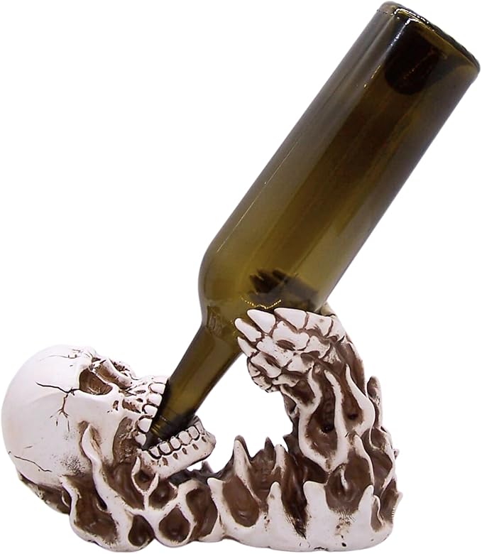 Wowser Gothic Skeleton Wine Bottle Holder - Wine Accessories & Kitchen Organizer