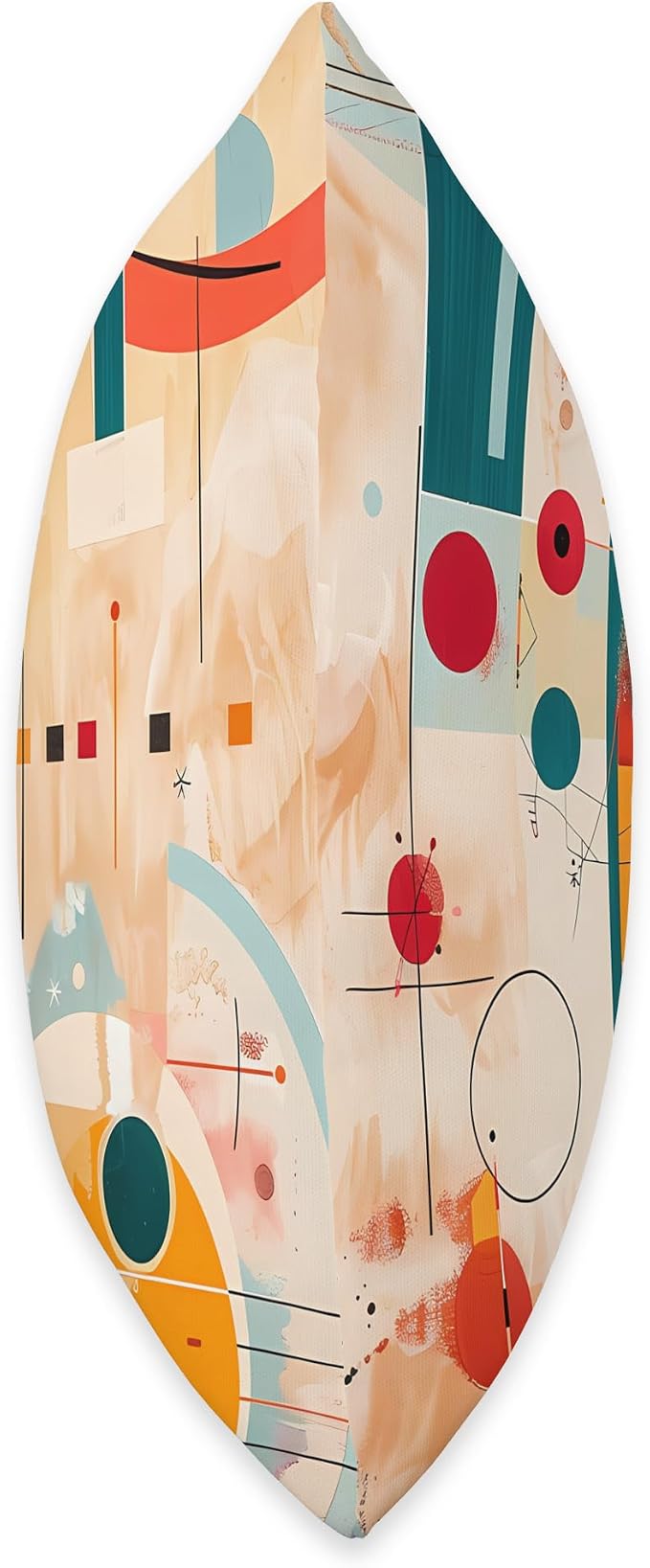 Abstract Art Tropical Composition by Vassily Kandinsky Throw Pillow