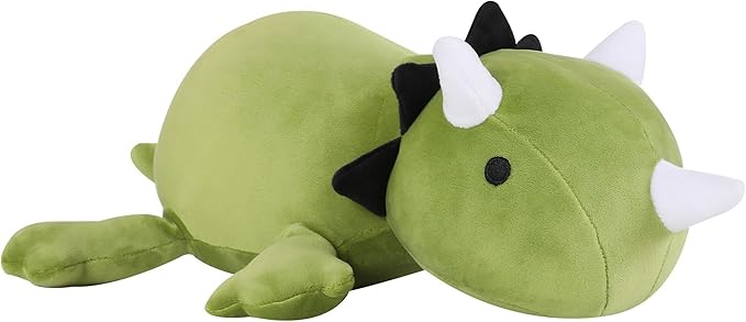 SQEQE Weighted Dinosaur Plush, Weighted Dinosaur Stuffed Animal, Dino Plushies Pillow Toy Gift for Kids Adults 13.8 Inch, 1.6 Lbs