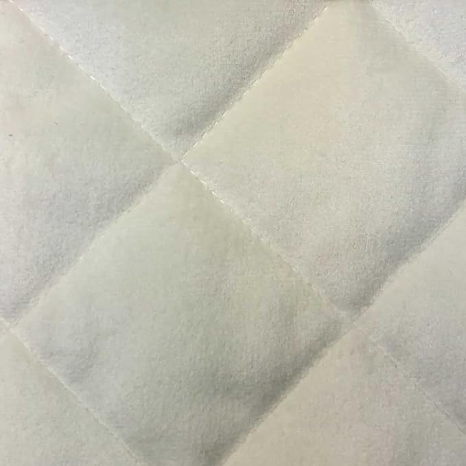 HiEnd Accents Velvet Diamond 3 Piece Quilt Set with Pillow Shams, Queen Size, Cream Solid Color, Classic Traditional Luxury Bedding Set, Soft Lightweight Bed Cover, 1 Quilt and 2 Pillowcases