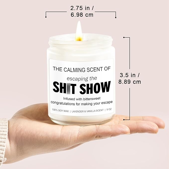 Younift Sarcastic Candles, Going Away, Goodbye, Farewell Gifts for Coworkers - Retirement, Coworker Leaving Gifts for Women, Men - Leaving Job, Moving Away Presents for Friends, Boss, Work Bestie
