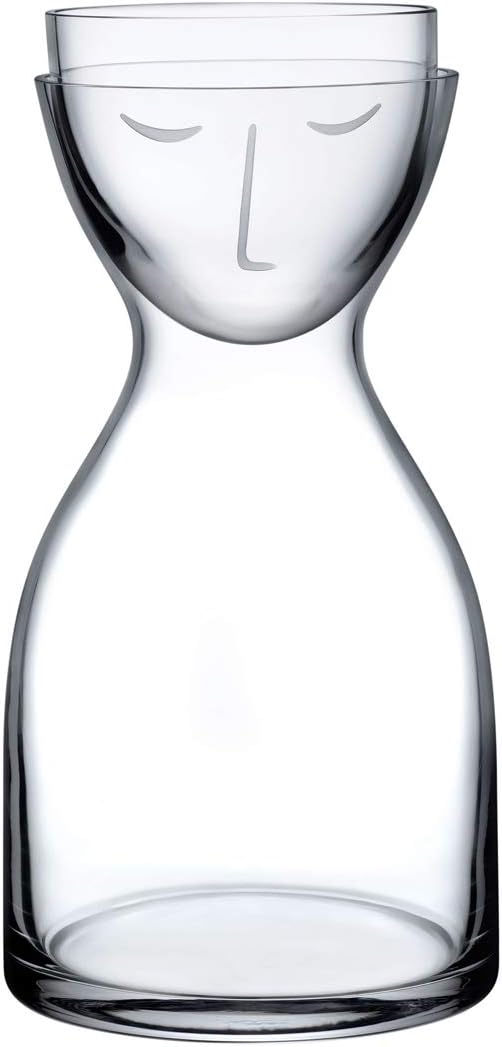 NUDE Glass Mr. & Mrs. Night Set Water Carafe Clear (850ml)