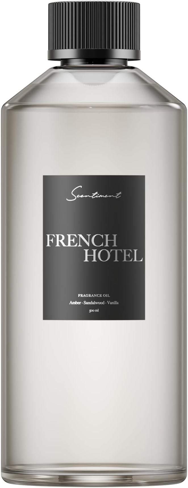 Scentiment French Hotel Fragrance Oil for Diffusers, 500ml – Luxury Parisian Hotel Scent with Lemon, Rose, Sandalwood, Vanilla & Amber – Long Lasting Aromatherapy Oil
