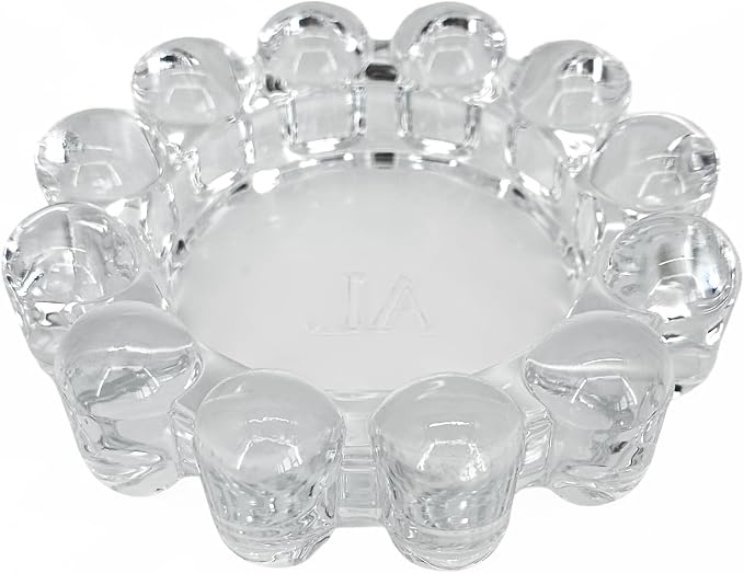 Original Bubble Candle Dish Small by Alice Lane – Clear Glass Decorative Candle Holder for Home Decor, Small Candles & Diffusers