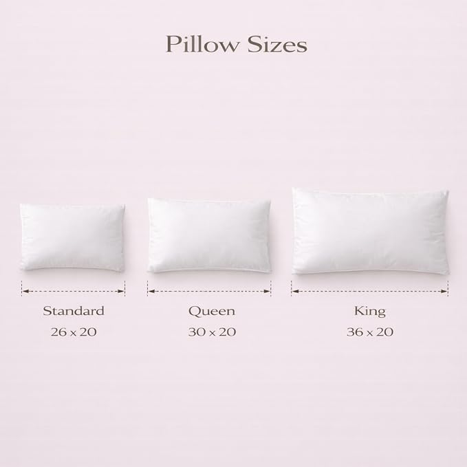 Continental Bedding Wool and Down Alternative Pillow Medium Support Australian Wool and Microfiber Blend 300 Thread Count 100% Cotton Cover