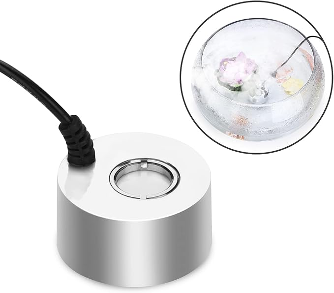 AGPTEK Aluminum Mist Maker Fog Maker for Water Fountain Pond Rockery Fishtank Vase Birdbath
