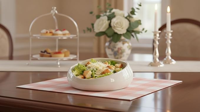 Decorative Bowl Free-Form Rim Glazed Ceramic Fruit Bowl for Kitchen Counter Ceramic Dining Room Table Centerpiecekey Bowl for Entryway Table|Dishwasher & Microwave Safe