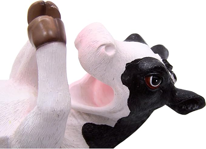 Wowser Farmhouse Cow Wine Bottle Holder - Rustic Wine Accessories