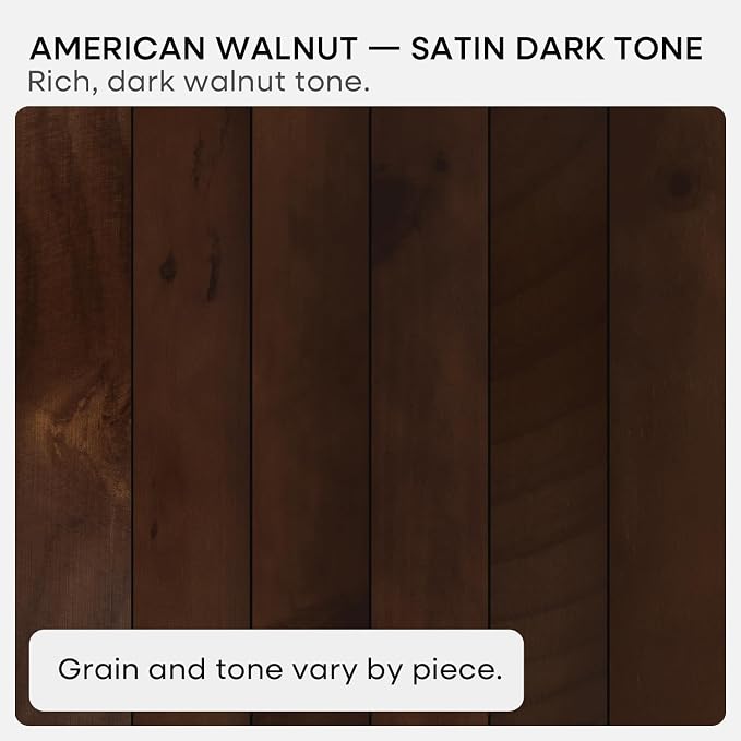 Homeforia 30inch Walnut Floating Shelves for Wall Mounted, High End Solid Real Wood 30 in Floating Shelf, Dark Brown Wooden 30 inch Long Floating Shelves, Heavy Duty Bracket, 30 X 6.5 X 1.75, Set of 3