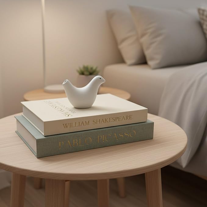 Decorative Books for Home Decor-Set of 3 Linen Aesthetic Fake/Faux Books for Coffee Table/Bookshelf/Mantel Shelf Decoration, Hidden Photo or as Keepsake Storage Box