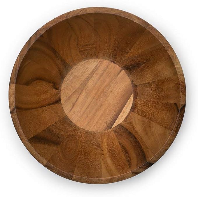 Ironwood Gourmet Extra Large Madera Salad Bowl, Acacia Wood, 12 x 12 x 7.25