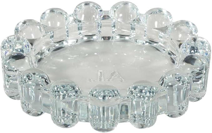 Original Bubble Candle Dish Large by Alice Lane – Clear Glass Decorative Candle Holder for Home Decor, Large Candles & Diffusers