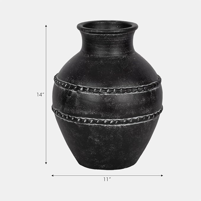 Sagebrook Home Traditional Terracotta Vase