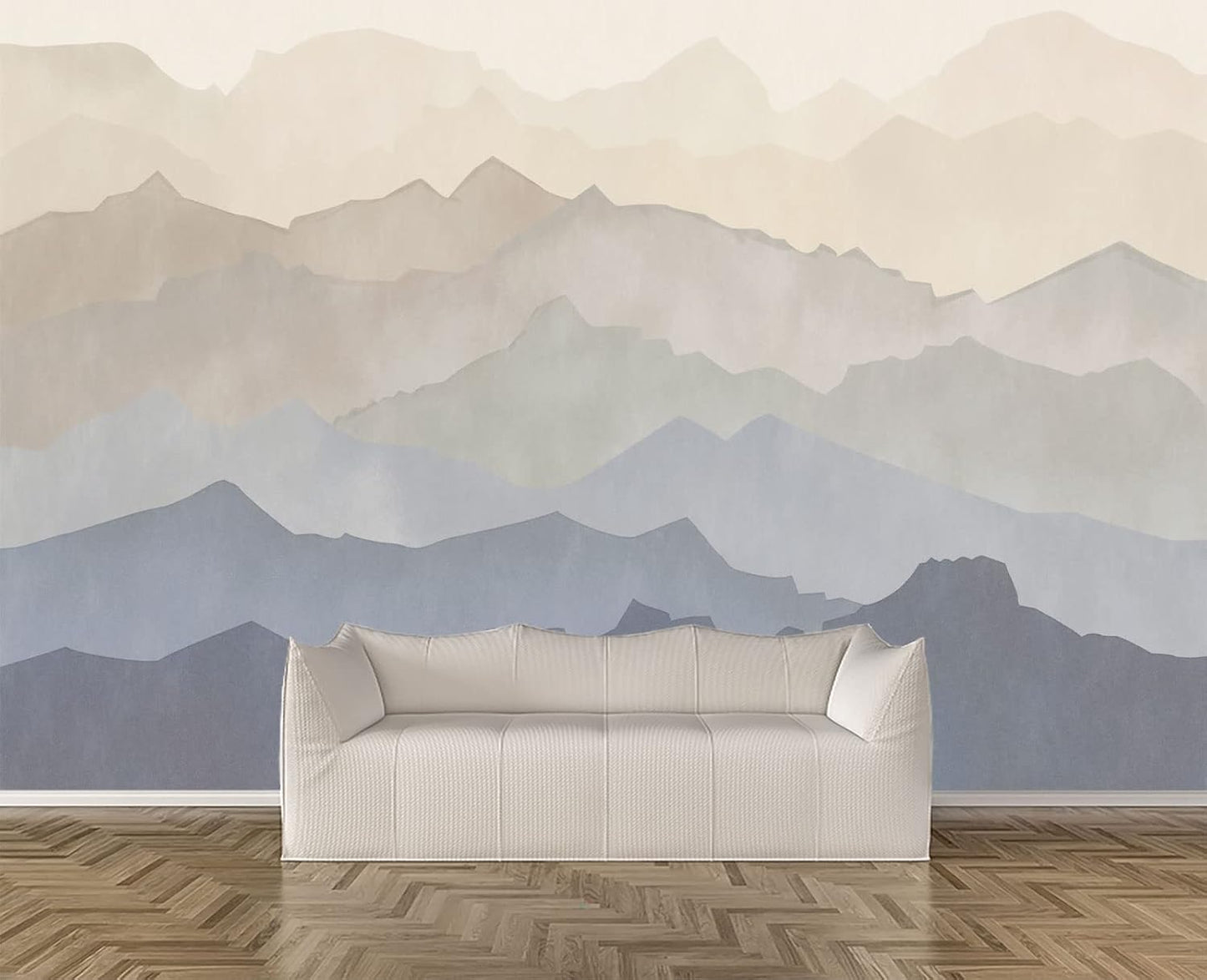 Oil Painting Peaks Wall Mural Wallpaper for Bedroom 178" x 117"