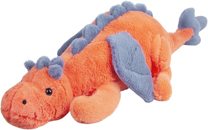 ARELUX Giant 50in 3Lb Big Orange Dragon Large Stuffed Animals Cute Plush Toy Fuzzy Jumbo Dinosaur Pillow Plushies with Wings Cuddly Soft Pterosaur Plushie for Friends Family Member
