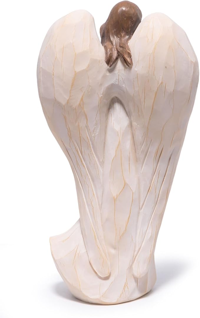 Hodao Retirement Gift for Woman, Angel Figurine with Inspirational Sentiment, Hand-Painted Resin Retirement Keepsake for Coworker, Teacher, Nurse, Friend, Retirement Party Decoration