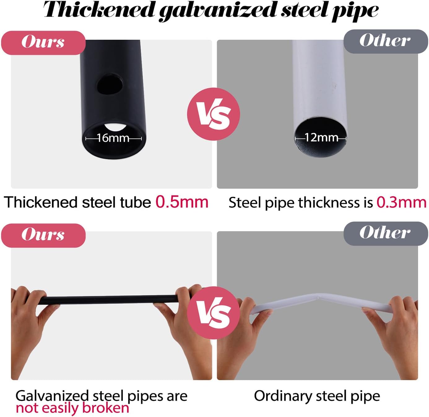 Thickened Rustproof Garden Arch, Wedding Arch- 4.6 * 7.8 or 6.4 * 7.5Ft, Easy to Assemble, Long Lasting and Durable, Metal Arch for Garden Arbor Trellis & Climbing Plant