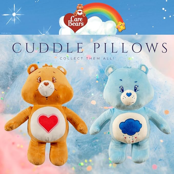 Collectibles Care Bears Grumpy Bear Bedding Super Soft Cozy Decorative Pillow, (Officially Licensed Product) By Franco