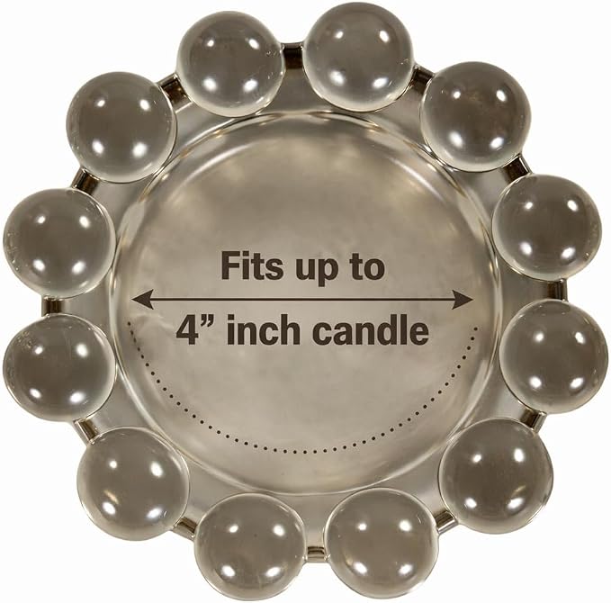 Original Bubble Candle Dish Large by Alice Lane – Smoky Glass Decorative Candle Holder for Home Decor, Large Candles & Diffusers