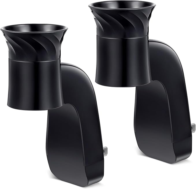 Hohean 2 Pack Wall Fragrance Plug in Compatible with Bath and Body Works WallFlower Refills, ETL Certified, Rotatable, Precise Scent Adjustable Fragrance Control Diffuser Plug for Home, Office (Black)