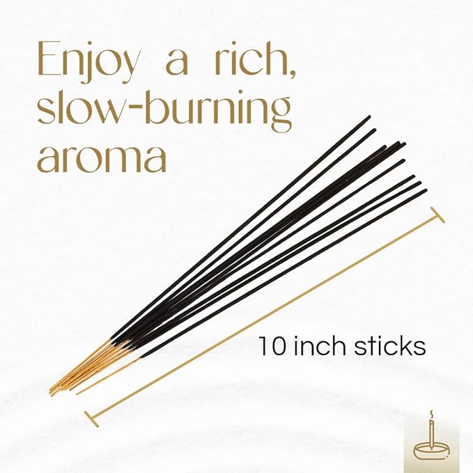 Gonesh - Extra Rich Scented Incense Sticks - Non-Toxic 10” Slow Burn Aromatic Sticks - White Musk - 100 Pack