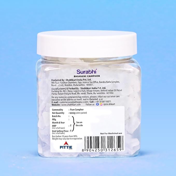 Shubhkart Bhimseni 100% Pure Camphor 500 gm