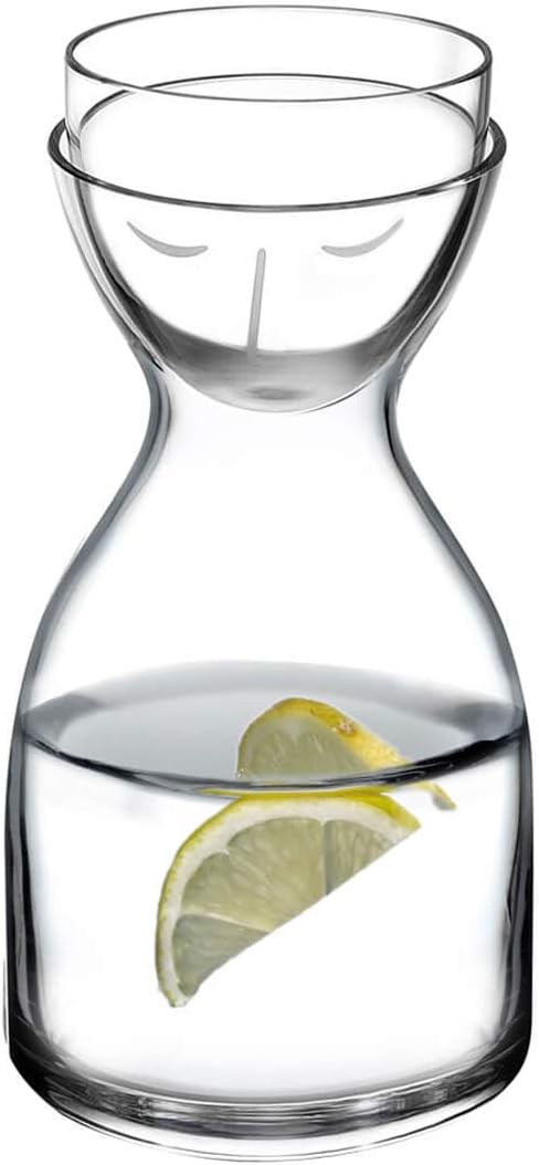 NUDE Glass Mr. & Mrs. Night Set Water Carafe Clear (850ml)