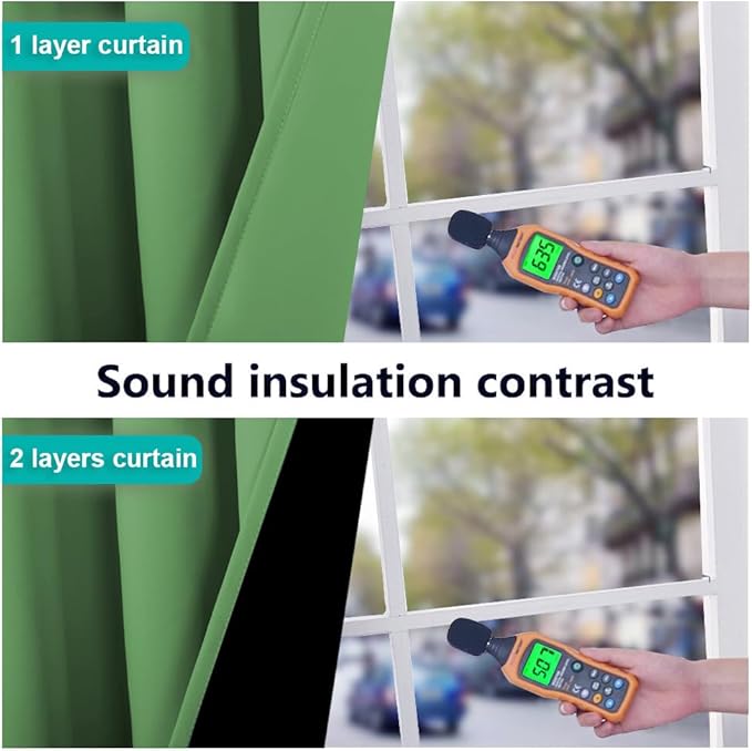 NICETOWN 100% Blackout Curtains for Windows, Pack of 2, 52" W x 108" L, Forest Green, Super Heavy-Duty Black Lined Total Darkness Drapes for Bedroom, Privacy Assured Window Treatment for Patio