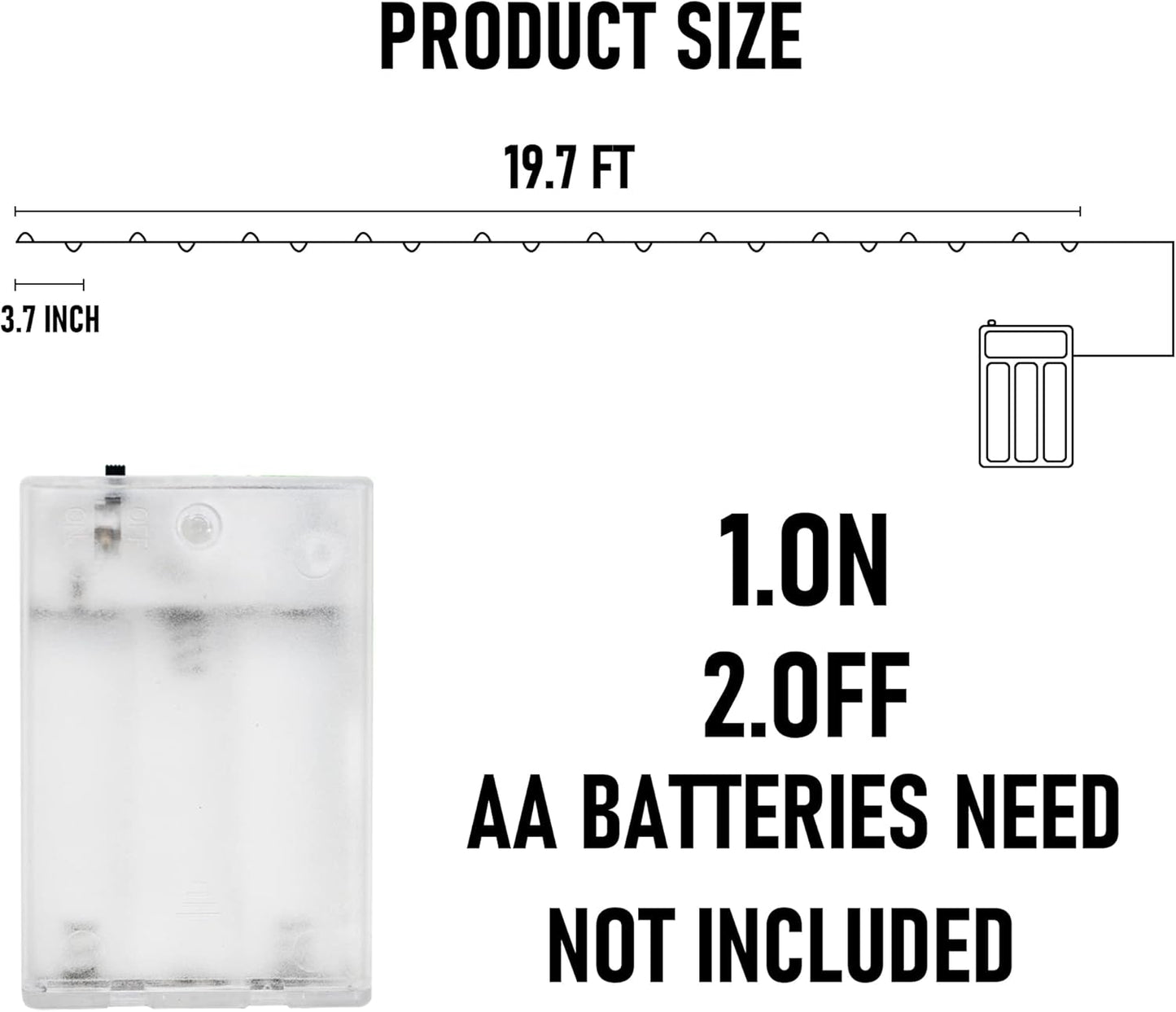 Dazzle Bright Fairy String Lights, 20FT 60 LED Copper Wire Battery Operated Waterproof Lights, Halloween Decorations for Indoor Home Outdoor Patio Yard Party Decor (Purple and Orange, 1)