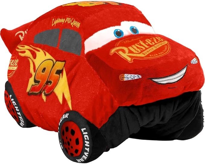 Pillow Pets Disney Pixar Cars 3, Lightning McQueen, 16" Stuffed Plush Toy