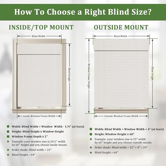 SEEYE Cordless Bamboo Blinds Shades, Light Filtering Bamboo Roller Shades Natural Roman Blind Shade, Roll Up Blind for Windows, Easy to Install for Door, Bedroom, 34" W x 64" H, White