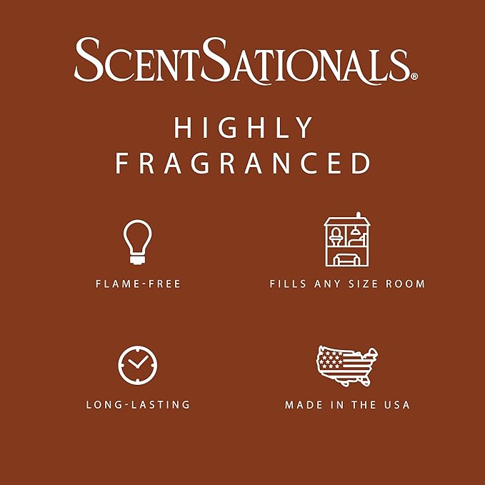 Scentsationals Wax Melts Strong Scent - Salted Caramel Buttercream - Long Lasting Scented Melts for Warmers, 10oz (24-Cubes)