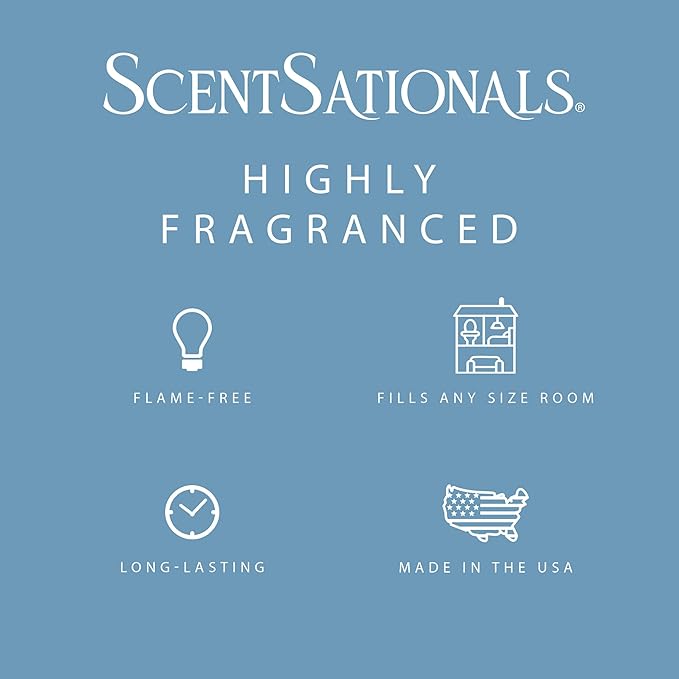 Scentsationals Wax Melts, Wax Cubes Strong Scent - Cotton Blossom - Long Lasting Scented Wax Melts for Warmer, 10oz (24-Cubes)