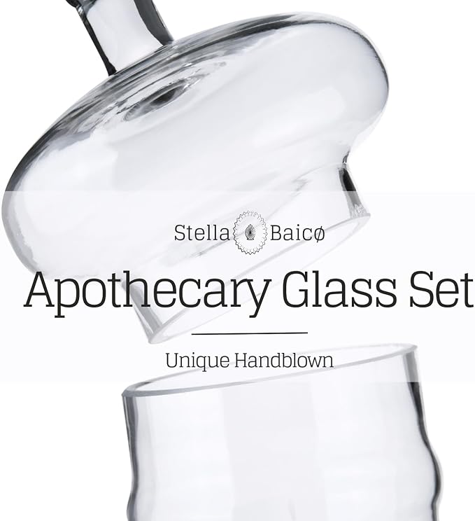 3-Pack Glass Apothecary Jars with Lids – Decorative Candy Storage Containers for Wedding, Buffet, Kitchen (H: 9", 12.5", 14")