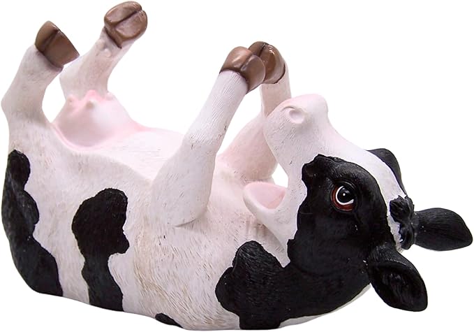 Wowser Farmhouse Cow Wine Bottle Holder - Rustic Wine Accessories