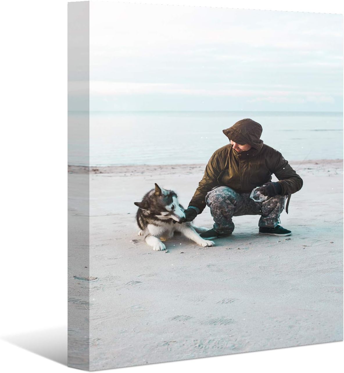 Laoife Custom Canvas Prints with Your Photos 28"x40", Canvas Photo Prints Custom, Personalized Canvas Wall Art for Office Home Bedroom Living Room Wall Decor, Gift for Father's Day Birthday Wedding