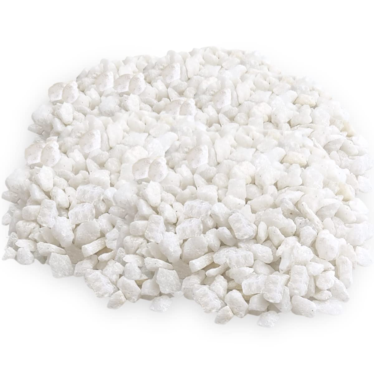 Royal Imports 5LBS River Pebbles Decorative Ornamental Rocks, Garden Landscaping Stones, Gravel Filler for Plants, Vases, Succulents, Home Decor, Aquariums, Crafting, Animal Habitat - Mini White