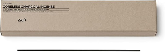 sesneslabs Oud Coreless Pure Incense Sticks, Clean-Burning, Niche Chinese Pepper, Rosewood, Amber, Vetiver, Oud, Tonka Bean Scented, 1 Hour Burn Time, 20 Sticks, Bamboo Charcoal-Based