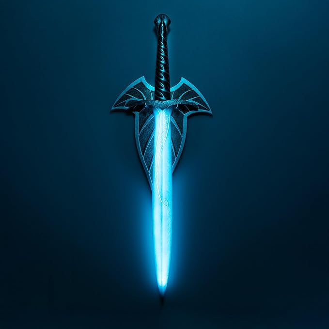 Grupo Erik Lord of the Rings Sword Lamp Collector Edition - Frodo's Sting Sword - Wall Mounted USB and Battery Powered - Blue LED Light - ABS Material - Official Product