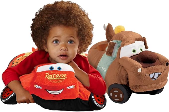 Pillow Pets Disney Pixar Cars 3, Lightning McQueen, 16" Stuffed Plush Toy