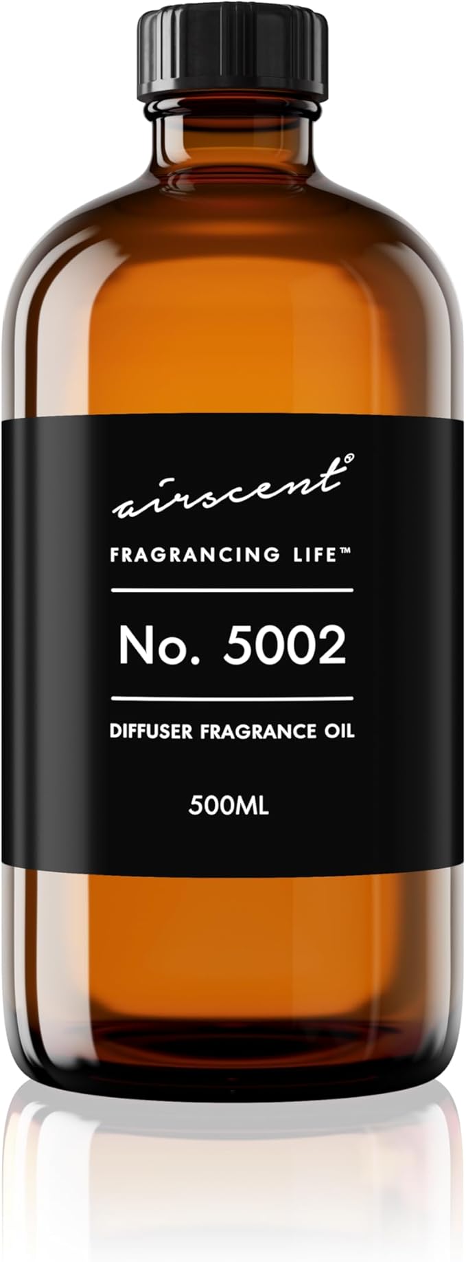 AirScent Creed-Aventus-Inspired Diffuser Oil - No. 5002 Perfume Dupe - Premium Fragrance Oil Blend for Ultrasonic and Waterless Diffusers and Crafting - 500 ml, 16.9 fl oz Glass Bottle